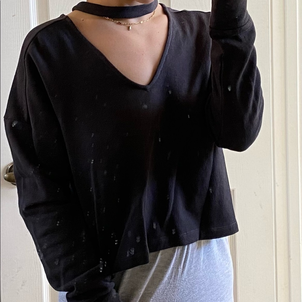 PACSUN WOMENS CHOKER SWEATER-WORN ONCE-SIZE M-